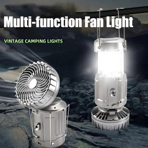 Solar Emergency Fan Light