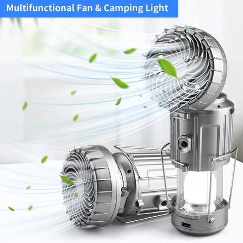 Solar Emergency Fan Light